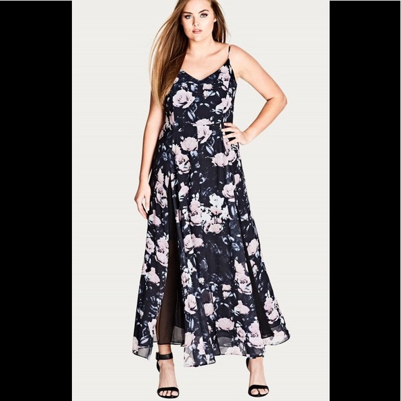 City Chic Dresses & Skirts - CITY CHIC Rose Romance Maxi Dress